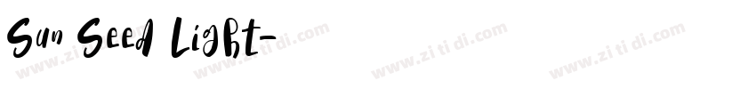 Sun Seed Light字体转换 Sun Seed Light字体转换